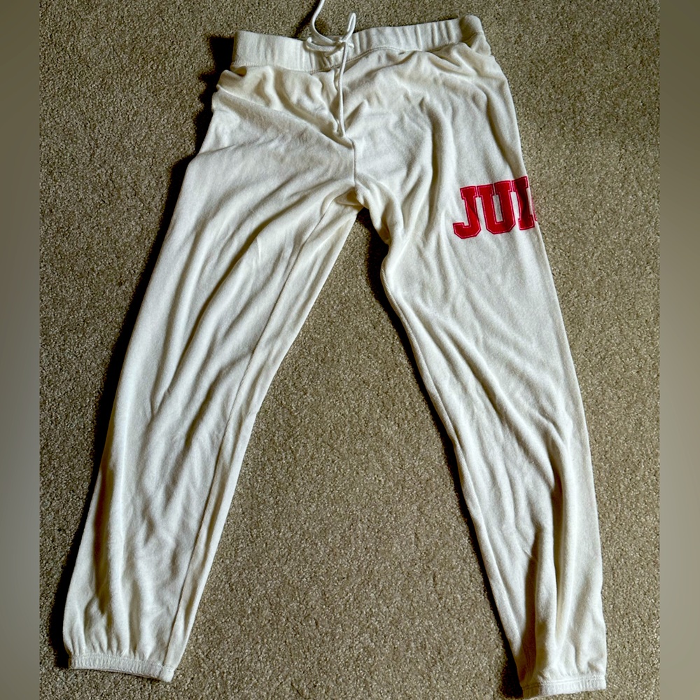 NWOT Juicy Couture Off White Sweatpants, Size XS